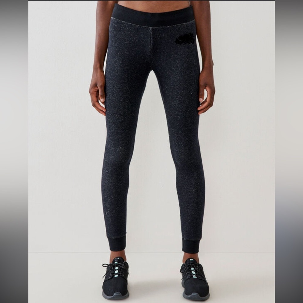 Roots Black Soft Knit Joggers